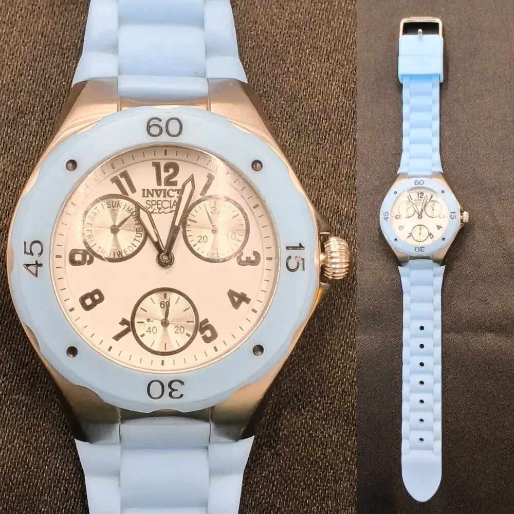 Invicta Couture Collection 18795 Women's Watch Angel Lady Blue Silicone #W5160